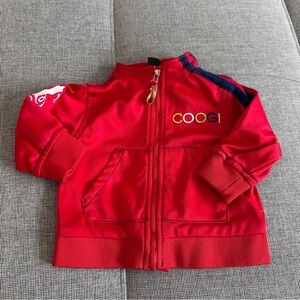 COOGI Baby Infant Zip Up Jacket Side Pockets Red Size 6/9 Months Unisex